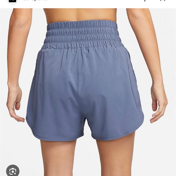 Nike Women's Dri-FIT High-Waisted Shorts - Blue - Picture 2 of 4